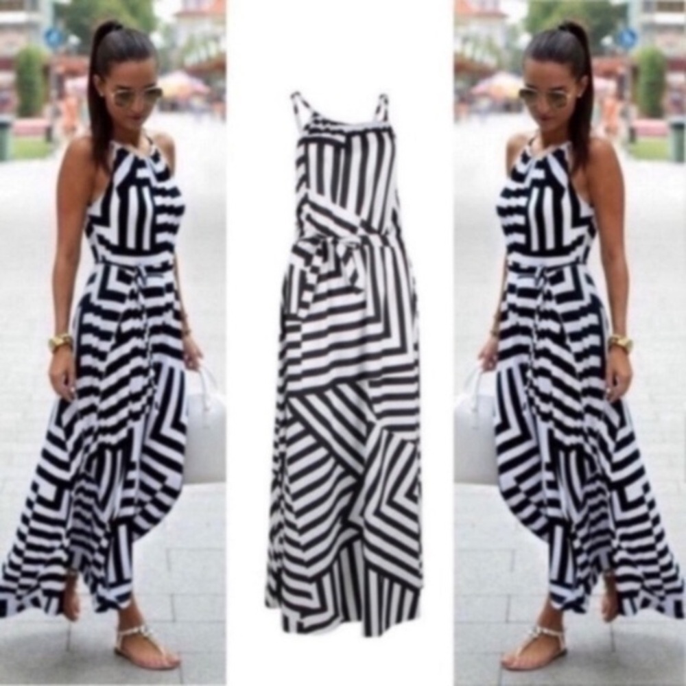 NWTB. White & Black Dress